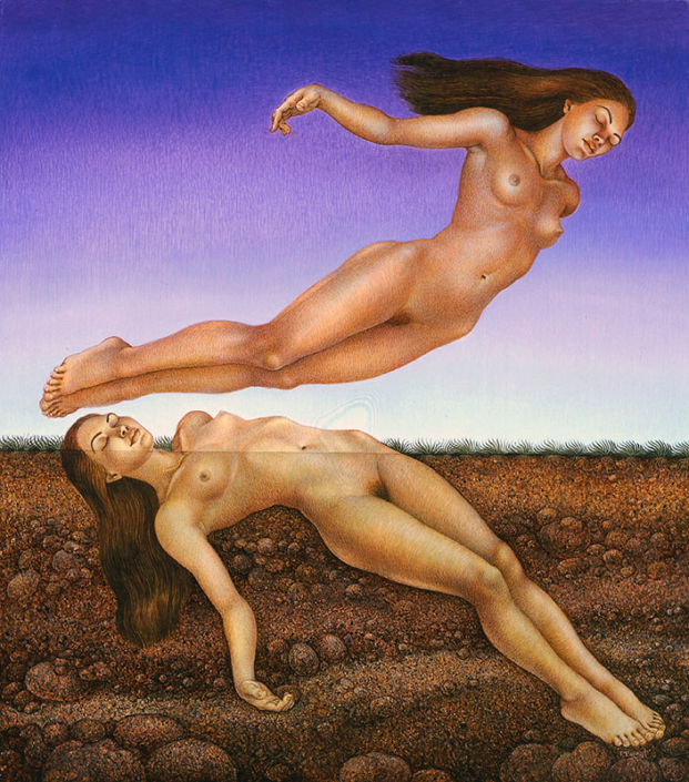 Heaven and Earth, Egg Tempera, 18" x 16", 1998